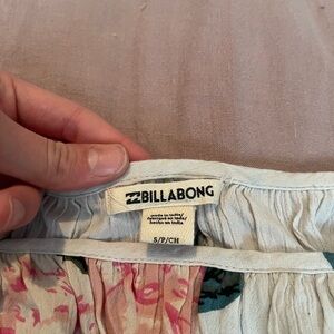 Billabong Women’s Floral Shirt - Pink and Green